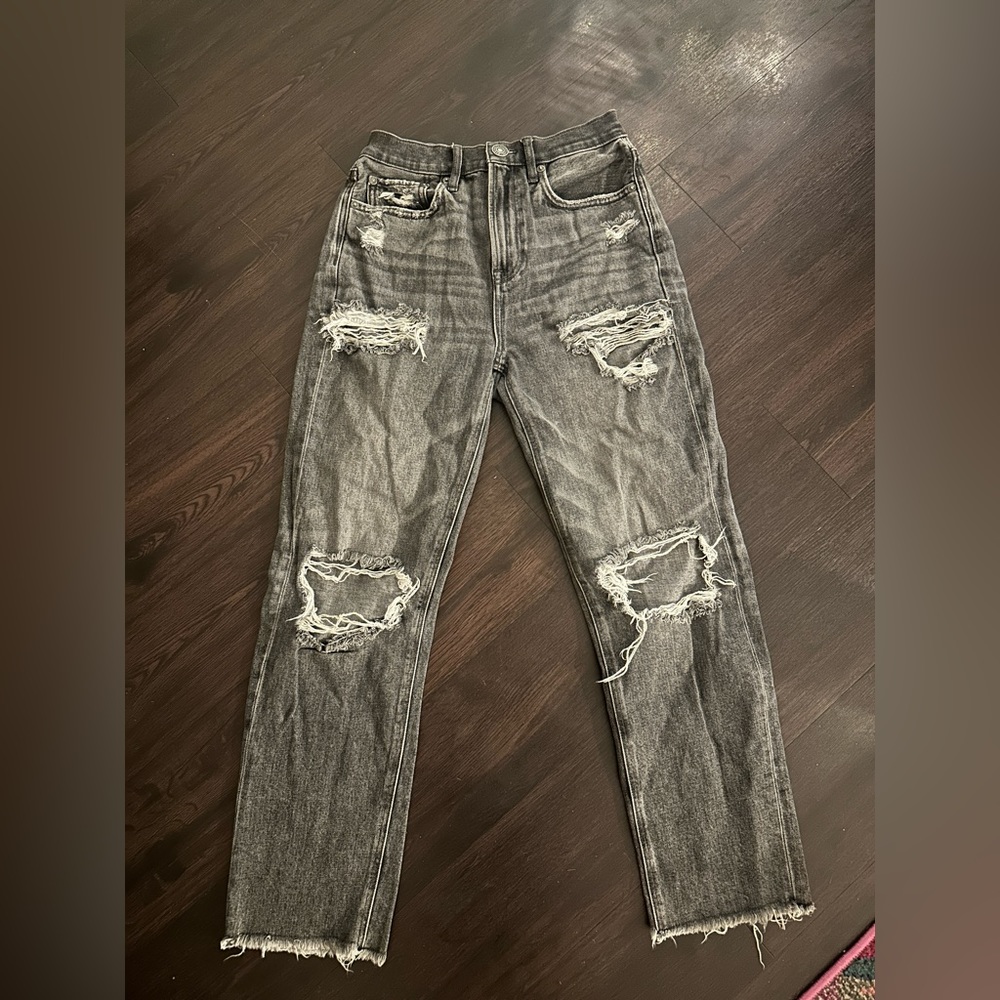 American Eagle Distressed Black Jeans